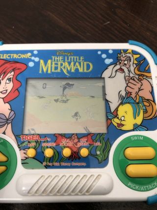 The Little Mermaid Tiger Electronics Game Vintage 1990 Handheld 7