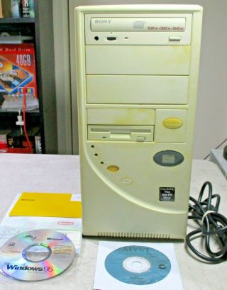 Windows 95 Dos Gaming Computer Pci Isa Sound Card Com Lpt 3.  5 Floppy Cd,  Myst