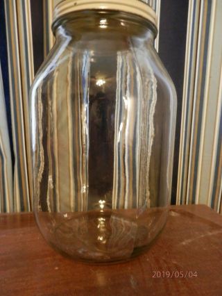 Vintage One Gallon Best Foods Glass Pickle Jar