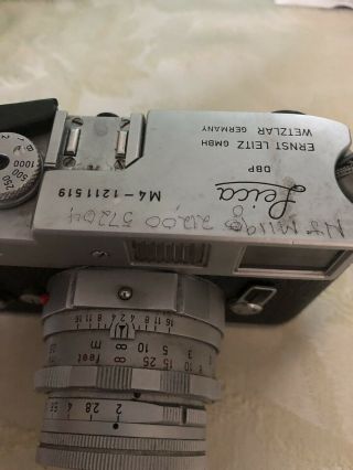 Leica M4 W/ 50 mm f/2 Summicron 2
