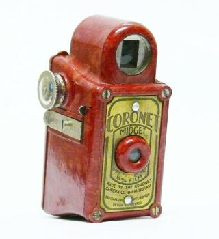 Coronet Midget (red) Bakelite 16mm Miniature Camera.  Order.