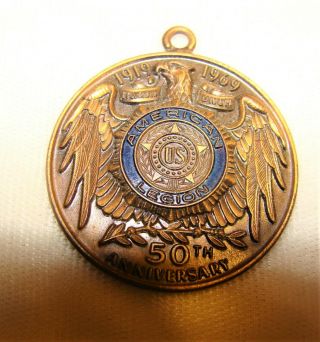 Vintage American Legion Watch Fob,  Medallion 50th Anniversary 1969