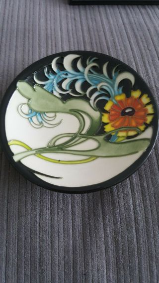 Vintage Collectible Moorcroft Pin Dish " Sunflower " Stunning Very Very Rare