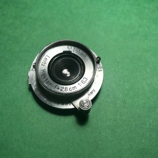 Leitz Leica Hektor 2.  8 cm 1:6.  3 Srew Mount M39 Rangefinder Camera Lens & Caps 2