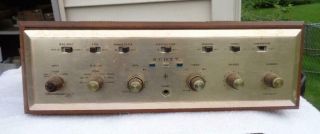 H.  H.  Scott Stereomaster 299c Tube Stereo Amplifier Wood Case 1960 