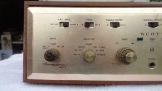 H.  H.  Scott Stereomaster 299C Tube Stereo Amplifier Wood Case 1960 ' s 2