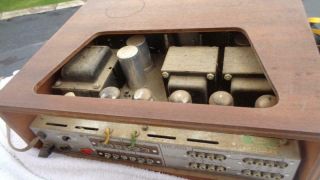 H.  H.  Scott Stereomaster 299C Tube Stereo Amplifier Wood Case 1960 ' s 5