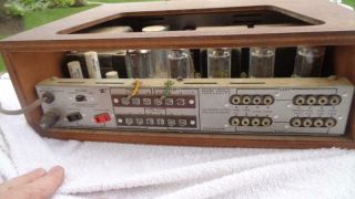 H.  H.  Scott Stereomaster 299C Tube Stereo Amplifier Wood Case 1960 ' s 6