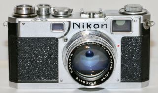 Nikon S2 Rangefinder Camera,  Nikkor S - C 5cm F/1.  4 Lens