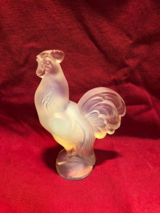 Vintage Sabino - - - Art Glass Rooster 3.  25 "