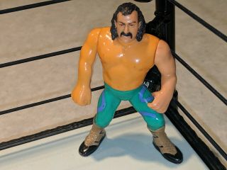 Jake The Snake Roberts Vintage 1990 Wwf/wwe Hasbro Wrestling Figure Green Tights