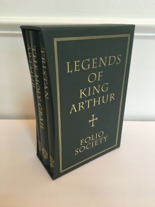 Folio Society Legends Of King Arthur 3 Volume Set - Holy Grail,  Tristan,  Arthur