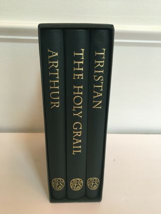 Folio Society Legends of King Arthur 3 Volume Set - HOLY GRAIL,  TRISTAN,  ARTHUR 2