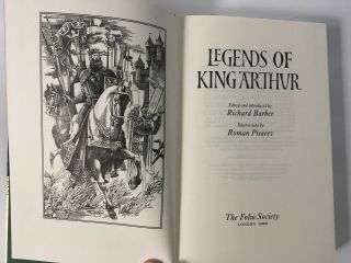 Folio Society Legends of King Arthur 3 Volume Set - HOLY GRAIL,  TRISTAN,  ARTHUR 5