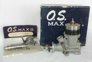 O.  S.  Max Ii 15 R/c Engine Vintage Model Airplane Engine