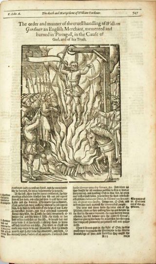 1632 JOHN FOXE BOOK OF MARTYRS 3 VOLUME SET FOLIO ILLUSTRATED TYNDALE BIBLE 2