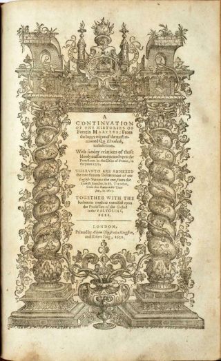1632 JOHN FOXE BOOK OF MARTYRS 3 VOLUME SET FOLIO ILLUSTRATED TYNDALE BIBLE 4