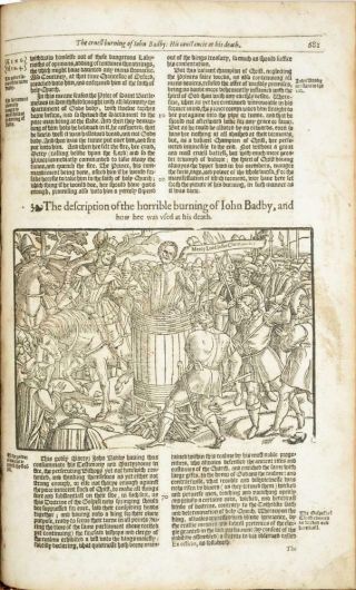 1632 JOHN FOXE BOOK OF MARTYRS 3 VOLUME SET FOLIO ILLUSTRATED TYNDALE BIBLE 6