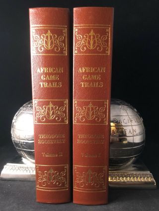 1910 Theodore Roosevelt SIGNED LTD 416/500 AFRICAN GAME TRAILS 2 Volume Set TR 2