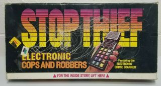 STOP THIEF Electronic Cops And Robbers Vintage Board Game 1979 Parker Brothers 3