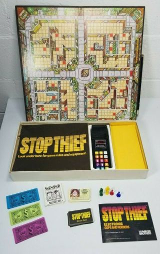 STOP THIEF Electronic Cops And Robbers Vintage Board Game 1979 Parker Brothers 4