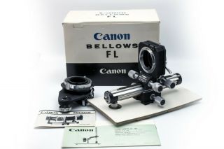 Vintage Canon Bellows Fl Mount With Canon Slide Duplicator