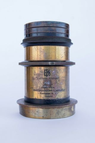 Kodak 6 1/2 X 8 1/2 Lens - Brass,  Wet Plate,  F5,  Portrait,  Collodion,  Large Format