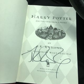 J.  K.  Rowling signed harry potter Sorcerer’s Stone 1st Ed.  and personal Letter 2