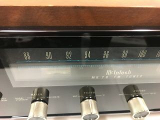 McIntosh MR78 Stereo FM Tuner w/ Walnut Cabinet 10