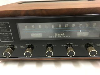 McIntosh MR78 Stereo FM Tuner w/ Walnut Cabinet 4