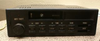 Vintage Bmw Stock Car Radio Stereo Unit Player Cassette Tape,  1980s - 1990s