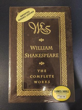 The Complete Of William Shakespeare,  Leather Bound,  Barnes & Noble