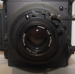 Graflex XL KS - 98B Camera Ser X50839 w/ Zeiss Tessar 100mm f3.  5 & RH10 Film Back 2