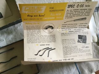 Gunline Tools Spec C - 55 Series Gunsmith,  Chisel Checkering Set Vintage Gun Tools 4