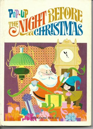 Childrens Vintage Pop - Up Book The Night Before Christmas Random House