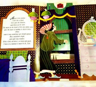 Childrens Vintage Pop - Up Book The Night Before Christmas Random House 7