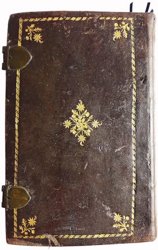 1786 Breviarium Romanum - EARLY SPANISH LEATHER BINDING - Latin Liturgy WOODCUTS 5