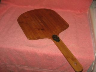 Vintage Wooden Pizza Peel/dough Board - Rare Folding Handle - Bamboo?? - Great Patina