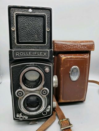 Rollei Rolleiflex Twin Lens Reflex Medium Format Tlr Camera Xenar 75mm F3.  5