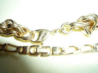 CHRISTIAN DIOR NECKLACE HEAVY GOLD BALL CHAIN GERMANY SIGNED VINTAGE AUTHENTIC 5