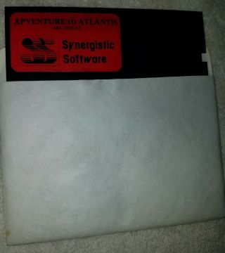 Very Rare Adventure To Atlantis By Synergistic Software Apple Ii Computer Family