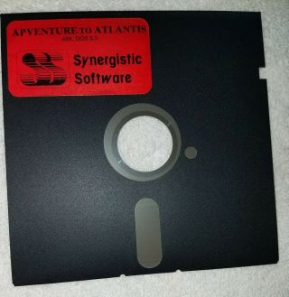 Very Rare Adventure To Atlantis by Synergistic Software Apple II Computer Family 2