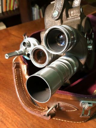 Bell And Howell 70 Da 16mm Camera With 3 Lenses And Case