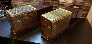 THE FISHER MODEL THE 100 MONO BLOCK POWER AMPS PAIR 2