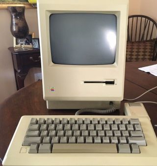 Macintosh 128k Model M0001 Apple 1984 21 Week Plug And Play Ram 128k