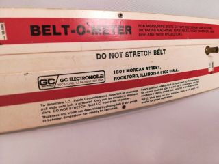 Vintage Belt - O - Meter Audio Belt measuring Device 3