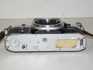 Vintage Canon AE - 1 Program 35mm SLR Film Photo Silver Camera Body Only Japan 5