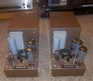 1958 Marantz Model 5 Monoblock Vacuum Tube Amplifiers Matched Pair 7 7c