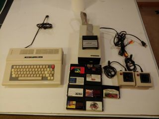 Tandy Color Computer 3 128k W/ Fd502 Floppy Drive,  Joysticks,  And Games