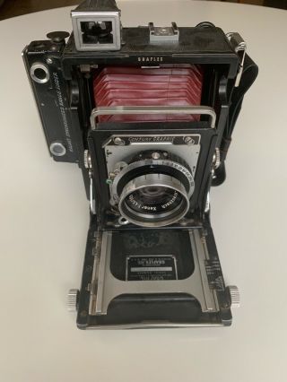 Graflex Century Graphic Camera /w Range Finder Schneider - Kreuznach Xenar Lens